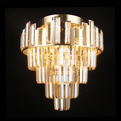 Люстра E1973/8+6 FGD золото 8x40W E27+6x3W LED ПДУ d450 h470, QH21 У1